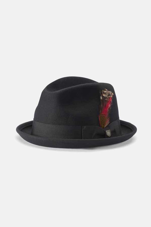 Gain Fedora - Black Hot on Sale