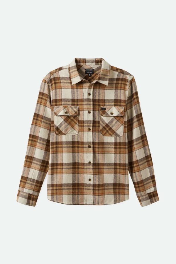 Bowery L S Flannel - Whitecap Pinecone Brown Burro Brown Online now