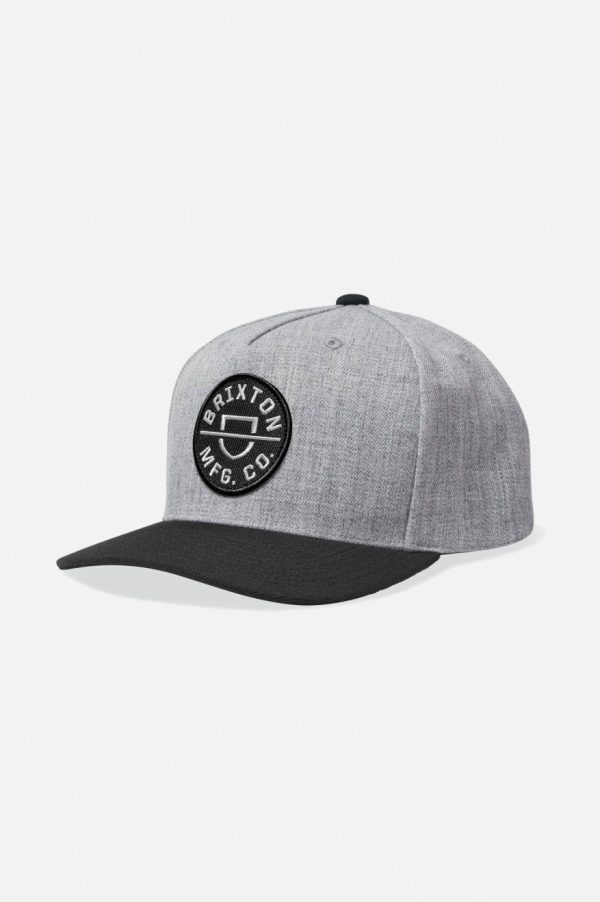Crest Netplus Snapback - Heather Grey Black For Sale