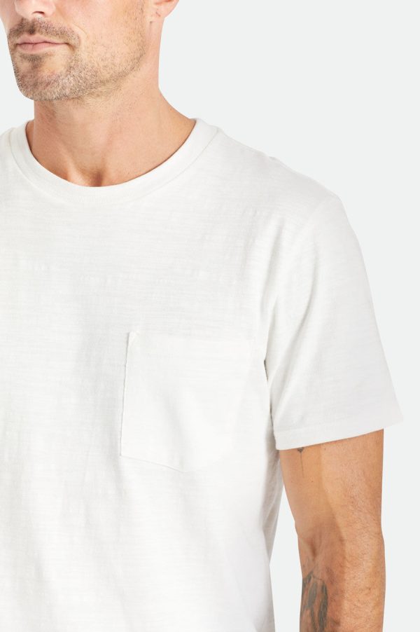 Basic Slub S S Pocket Tee - Off White Online now - Image 3