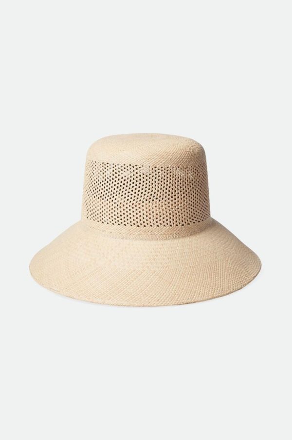 Lopez Panama Straw Bucket Hat - Catalina Sand Cheap - Image 2