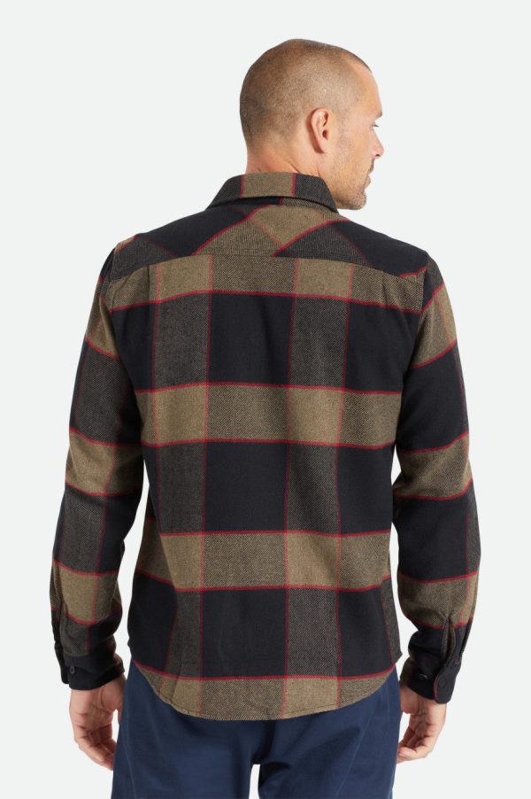 Bowery L S Flannel - Heather Grey Charcoal Online - Image 5