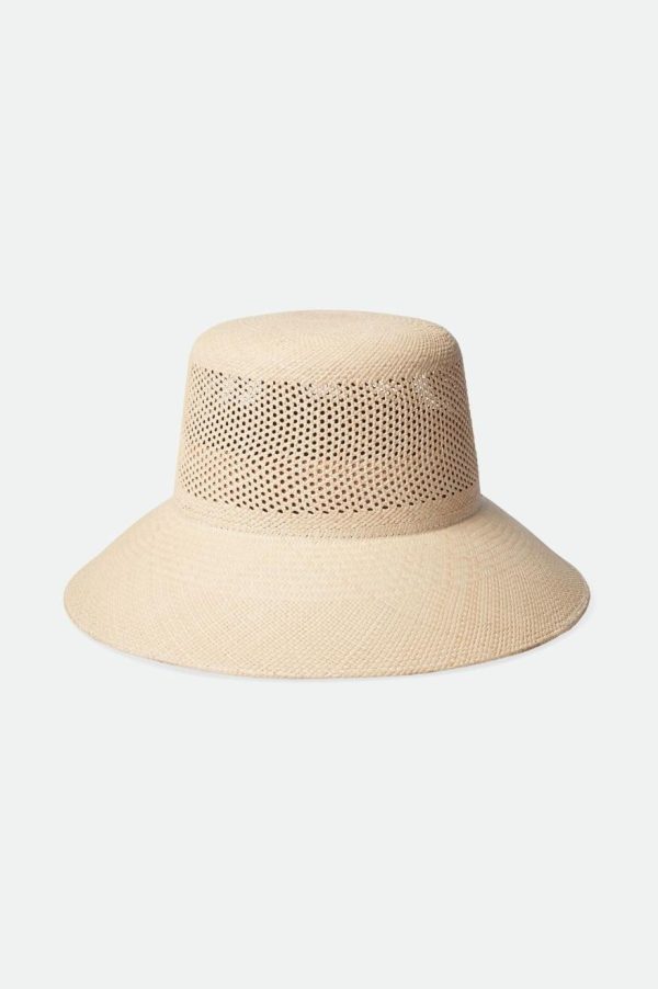 Lopez Panama Straw Bucket Hat - Catalina Sand Cheap - Image 4