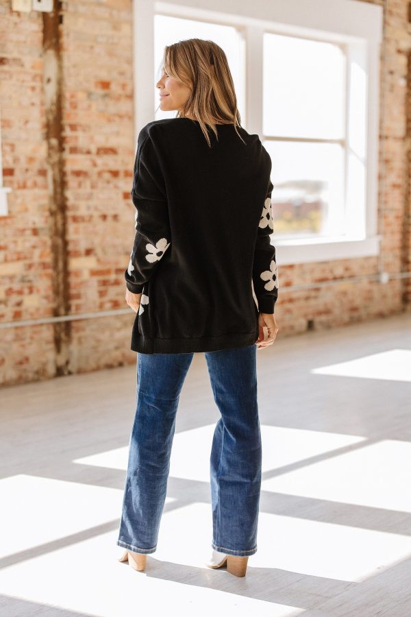 Alana Flower Drop Shoulder Cardigan on Sale - Image 4