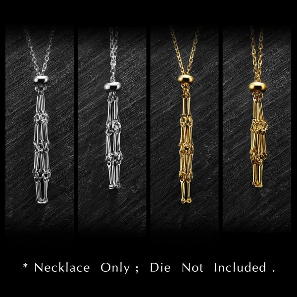 Removable D20 Dice Cage Stainless Steel Necklace(Die Not Included) DnD D&D Online Sale - Image 3