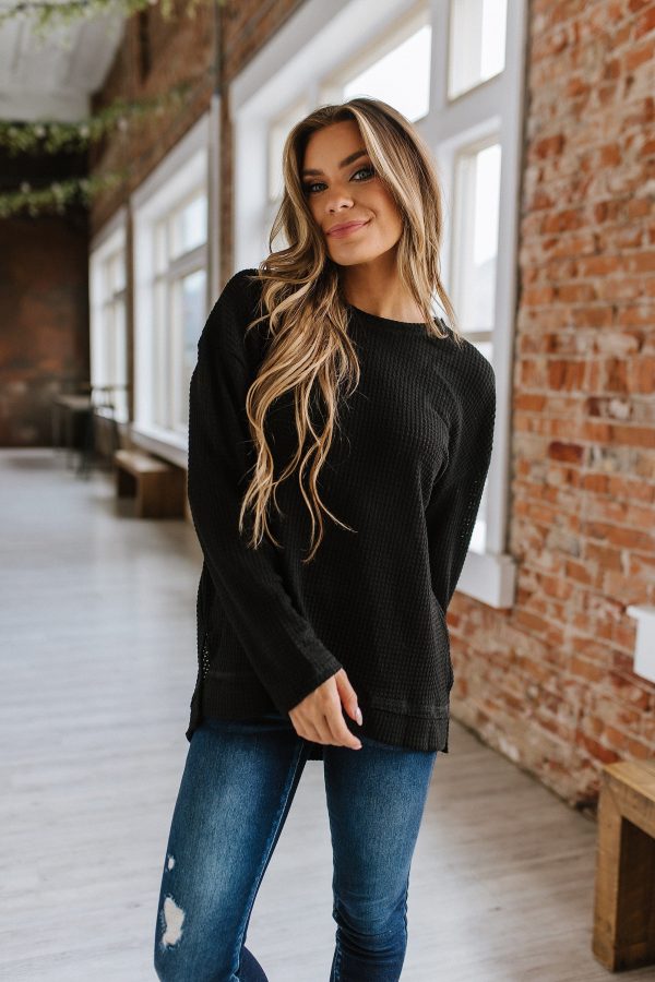 Dakota Waffle Knit Oversized Tunic Hot on Sale - Image 5