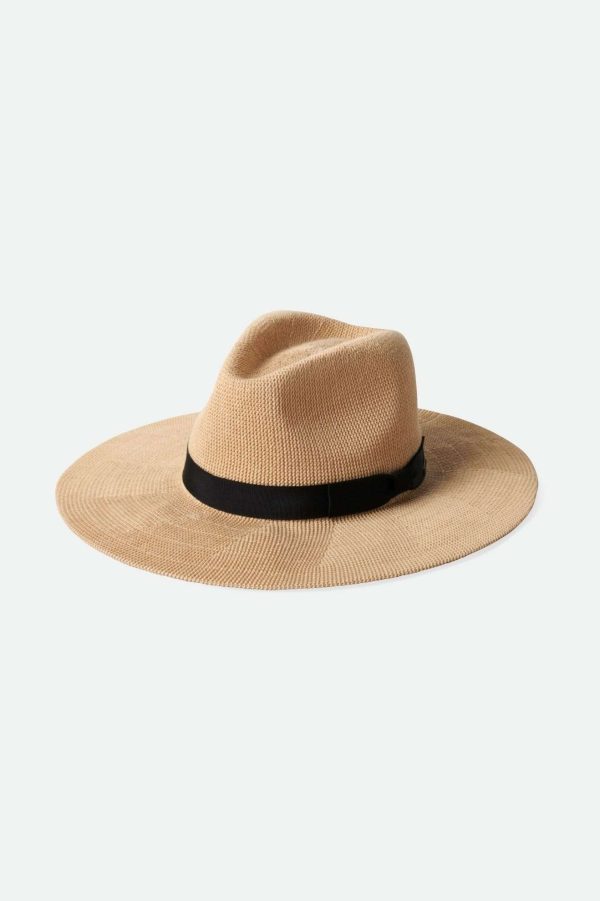 Lyons Knit Packable Hat - Dark Tan Black For Sale