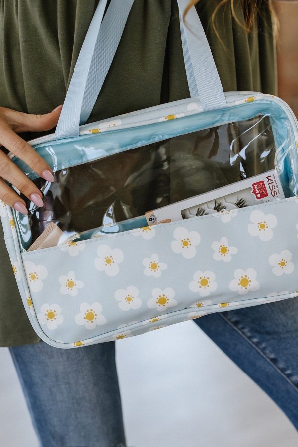 Floral Waterproof Clear Makeup Bag Fashion