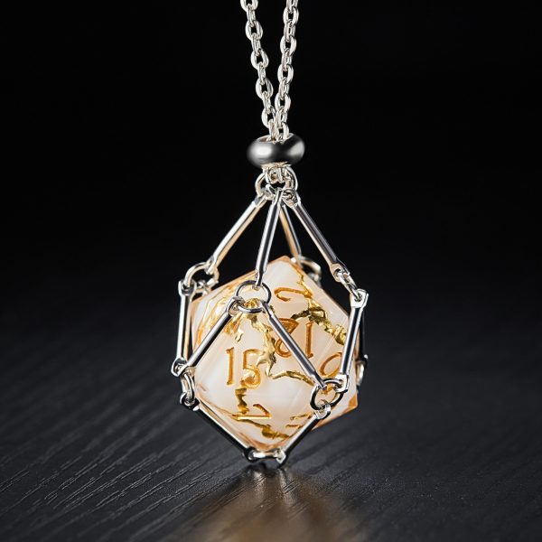 Cracks of Gold Resin DnD D&D Dice Set Online Hot Sale - Image 3
