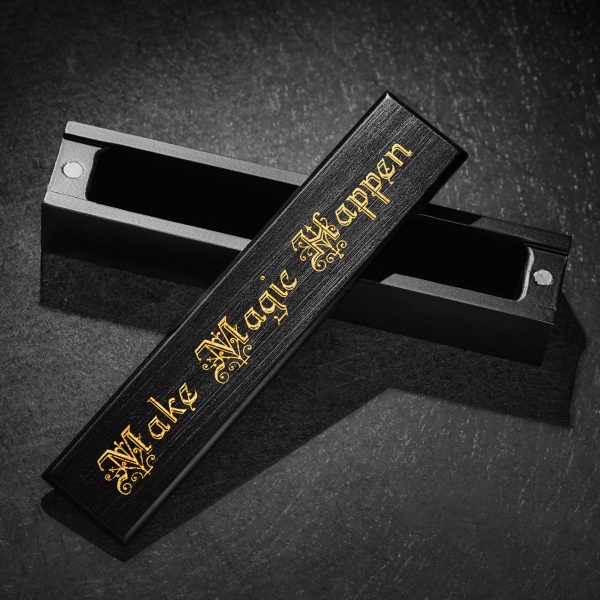 Black Wood Make Magic Happen Motif DnD D&D Dice Box Online Hot Sale - Image 2
