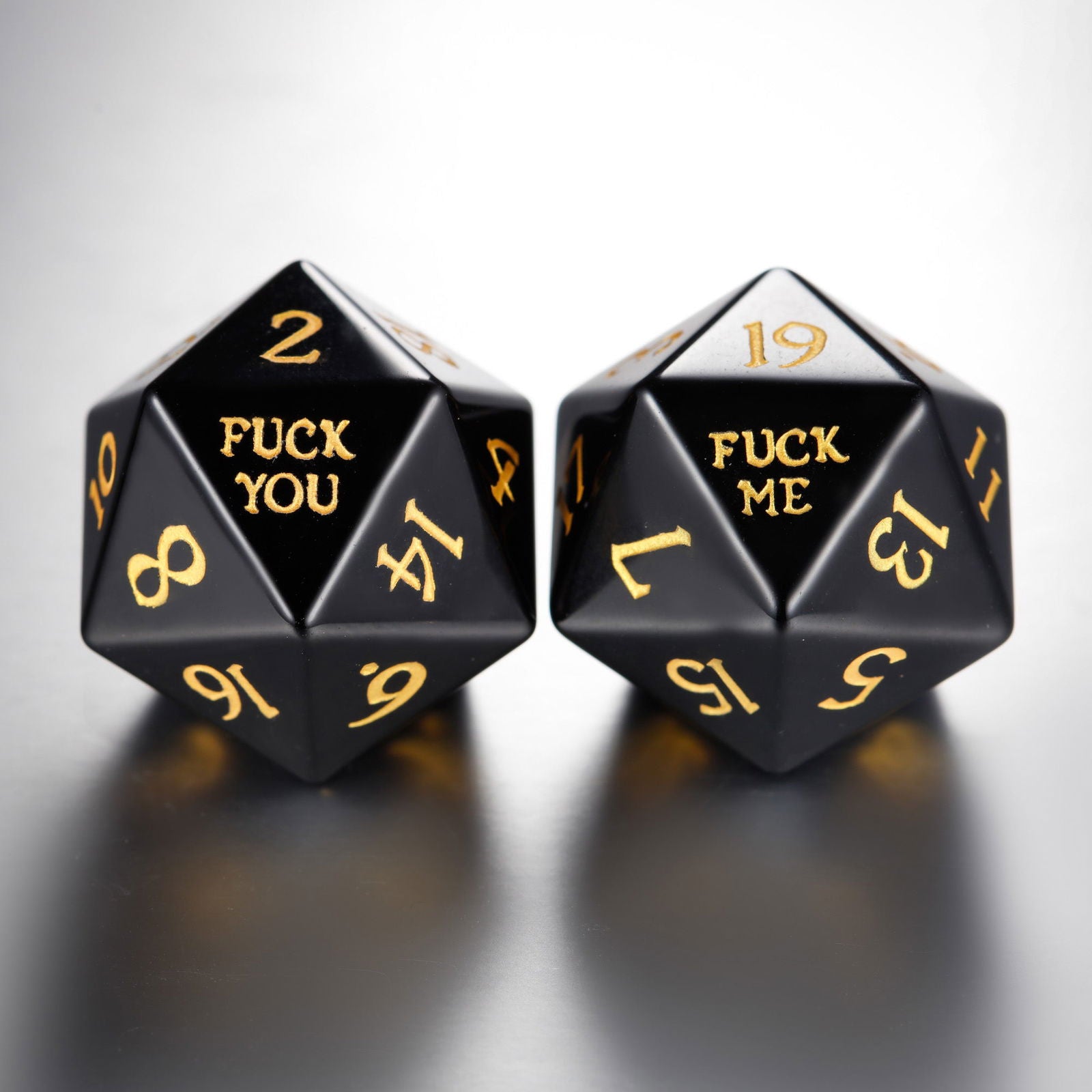 Black Obsidian Gemstone F Word DnD D&D Set Online