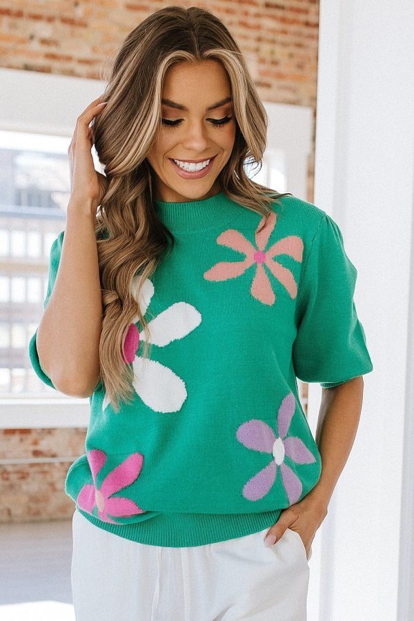 Rocco Floral Knitted Top Online