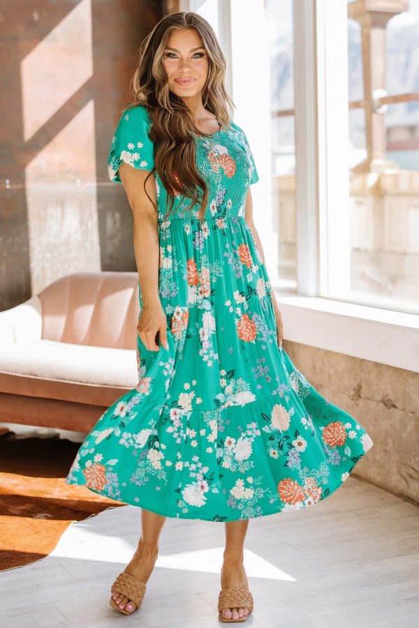 Deanna Floral Tiered Midi Dress | DROPSHIP For Sale