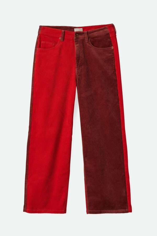 Margo Cropped 5-Pocket Pant - Cowhide Mars Red Cord For Cheap - Image 2