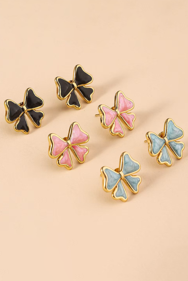 Juniper Bow Stud Earrings For Cheap - Image 3