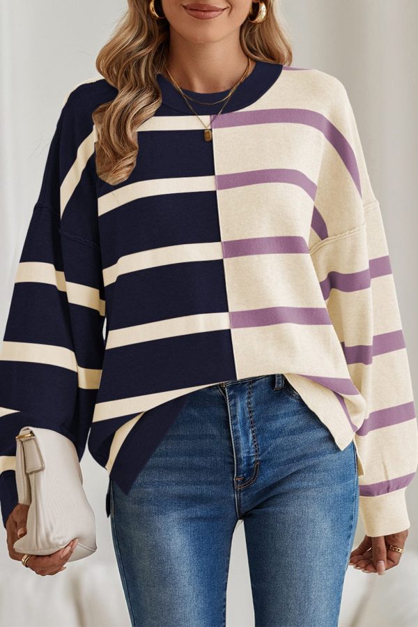 Arnie Striped Drop Shoulder Sweater Online - Image 3