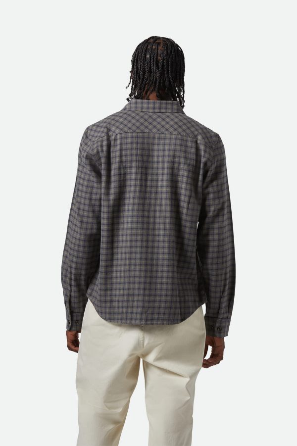 Bowery Lightweight Ultra Soft L S Flannel - Charcoal Ray Flower Black Online - Image 4