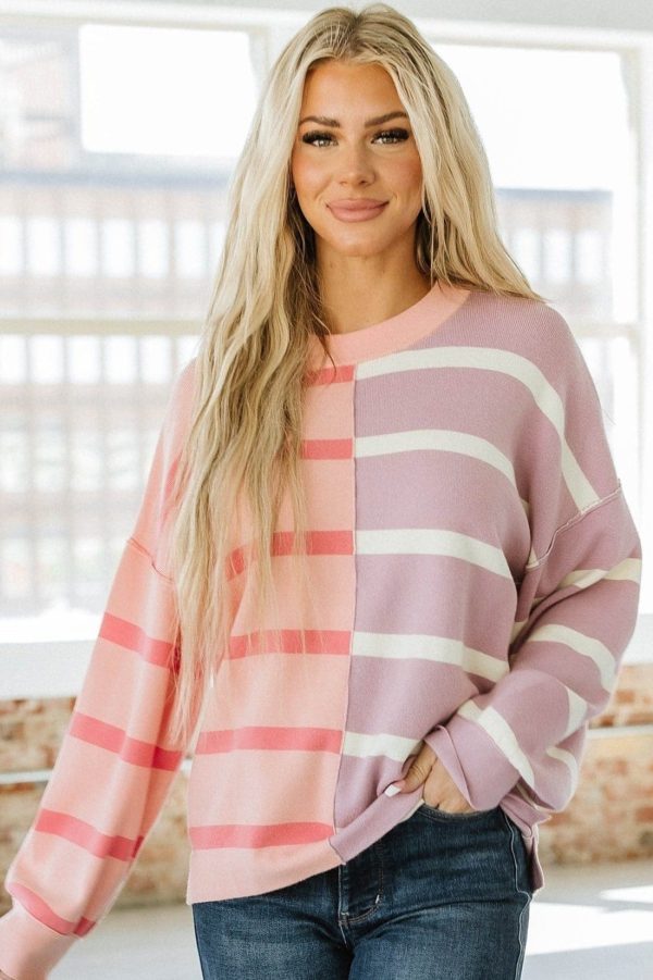 Arnie Striped Drop Shoulder Sweater Online