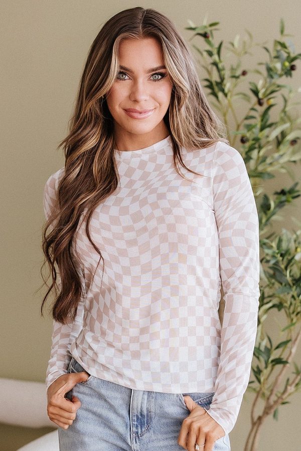 Rory Checkered Mesh Top | DROPSHIP For Sale - Image 4