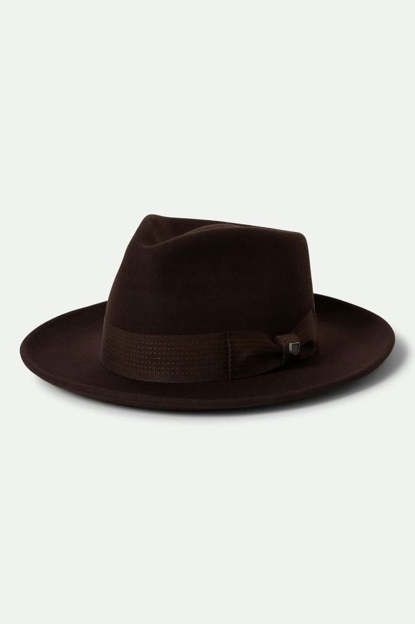 Swindle Convertabrim Fedora - Dark Brown Chocolate For Cheap