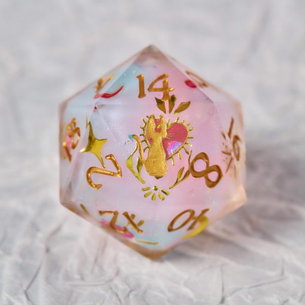 The Black Cat Luna in the Sailor Moon Series Resin DnD D&D Dice Set Fashion