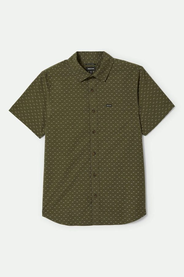 Charter Print S S Shirt - Ivy Green Micro Floral For Cheap