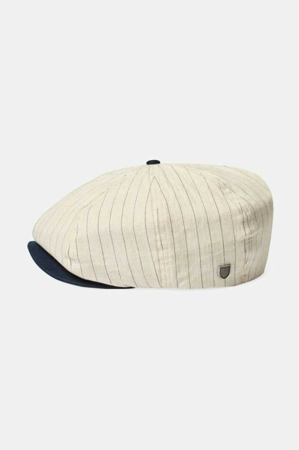 20th Anniversary Brood Newsboy Cap - Cream Navy For Sale - Image 5