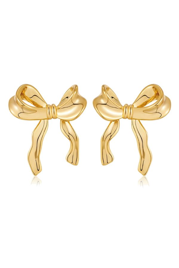 Elegant Ribbon Bow Earrings | PRE ORDER For Cheap - Image 3