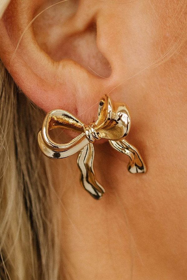 Elegant Ribbon Bow Earrings | PRE ORDER For Cheap