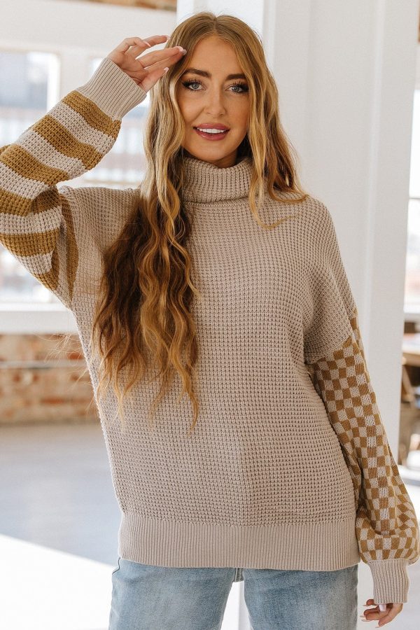 Alyssa Mixed Print Sweater Online - Image 2
