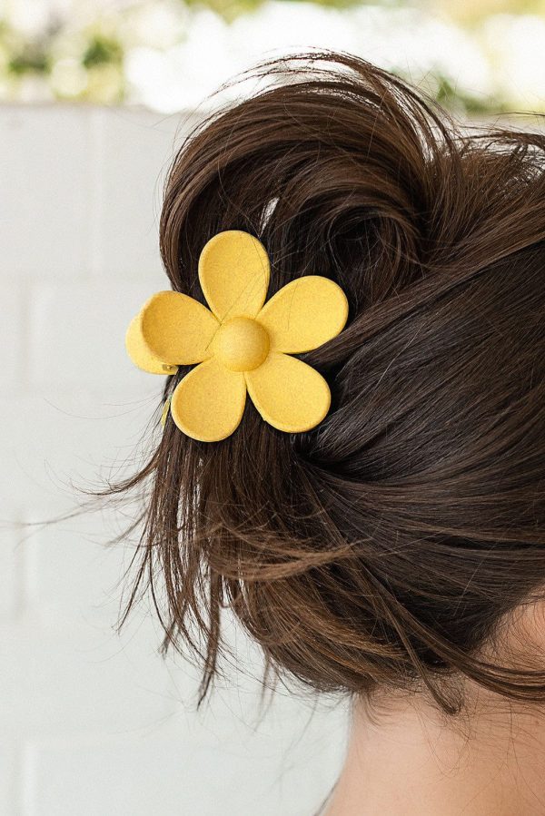 Audrey Flower Claw Clip on Sale - Image 3