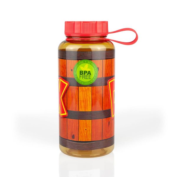 EXCLUSIVE Donkey Kong Water Bottle | Designed to Look Like DK s Barrel | 24 Oz. Online Hot Sale - Image 3