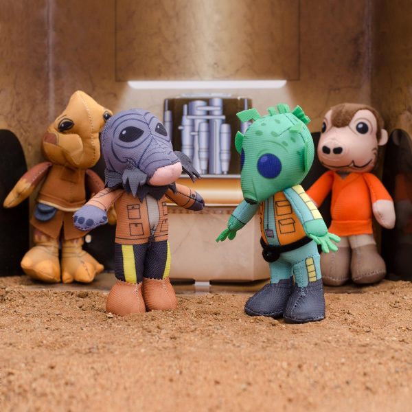 Cantina Villains Plush Set of 4 And 4 Exclusive Cantina Band Enamel Pins Online Hot Sale - Image 3