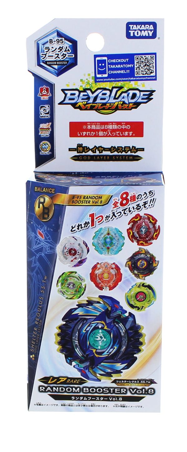 Beyblade Burst Takaratomy B-95 Vol. 8 Balance Random Booster Spin Top For Discount