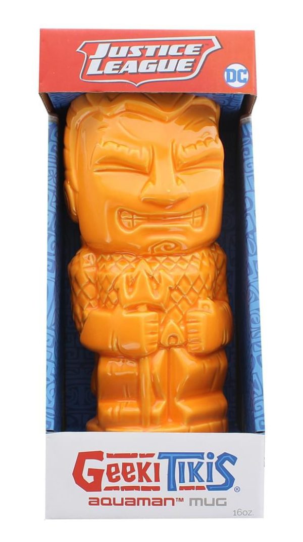 DC Comics Geeki Tikis Aquaman 16 oz Mug | Orange For Cheap - Image 2