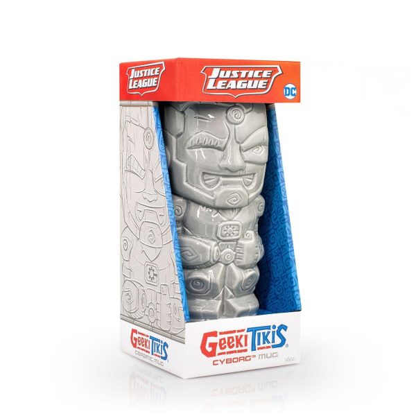 DC Collection Cyborg 16oz Geeki Tikis Ceramic Mug Sale - Image 4