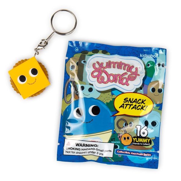 Yummy World Snack Attack 1.5  Blind Bag Keychain, One Random Fashion