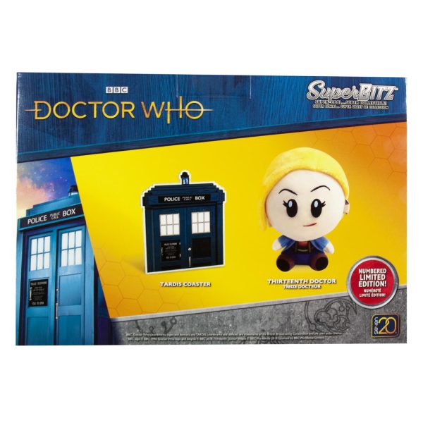 Doctor Who Super Bitz 13th Doctor Plush And Tardis Coaster Set -Limited Edition For Cheap - Image 3