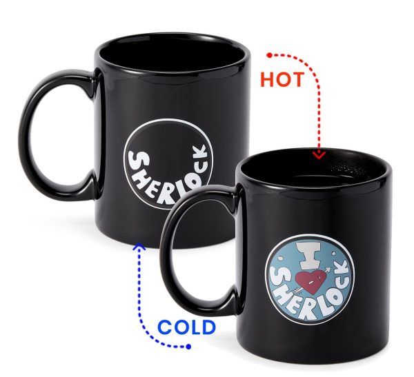 Sherlock Holmes I Heart Sherlock 12-oz Heat- Reveal Mug on Sale