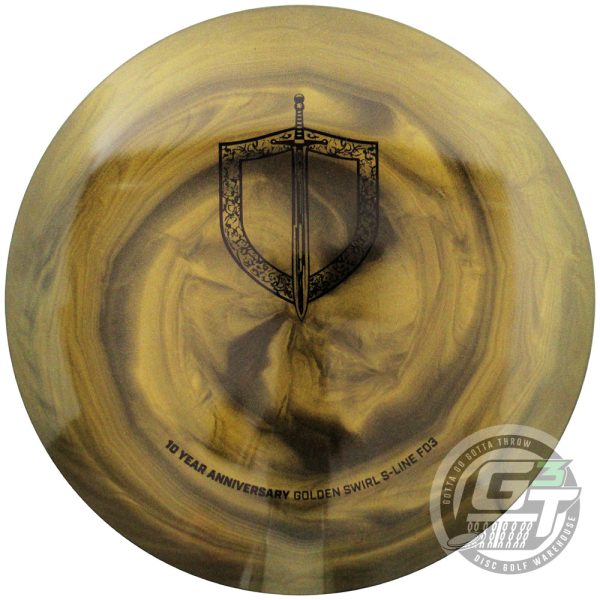 Discmania Limited Edition 10-Year Anniversary Golden Swirl S-Line FD3 Fairway Driver Golf Disc Online Hot Sale